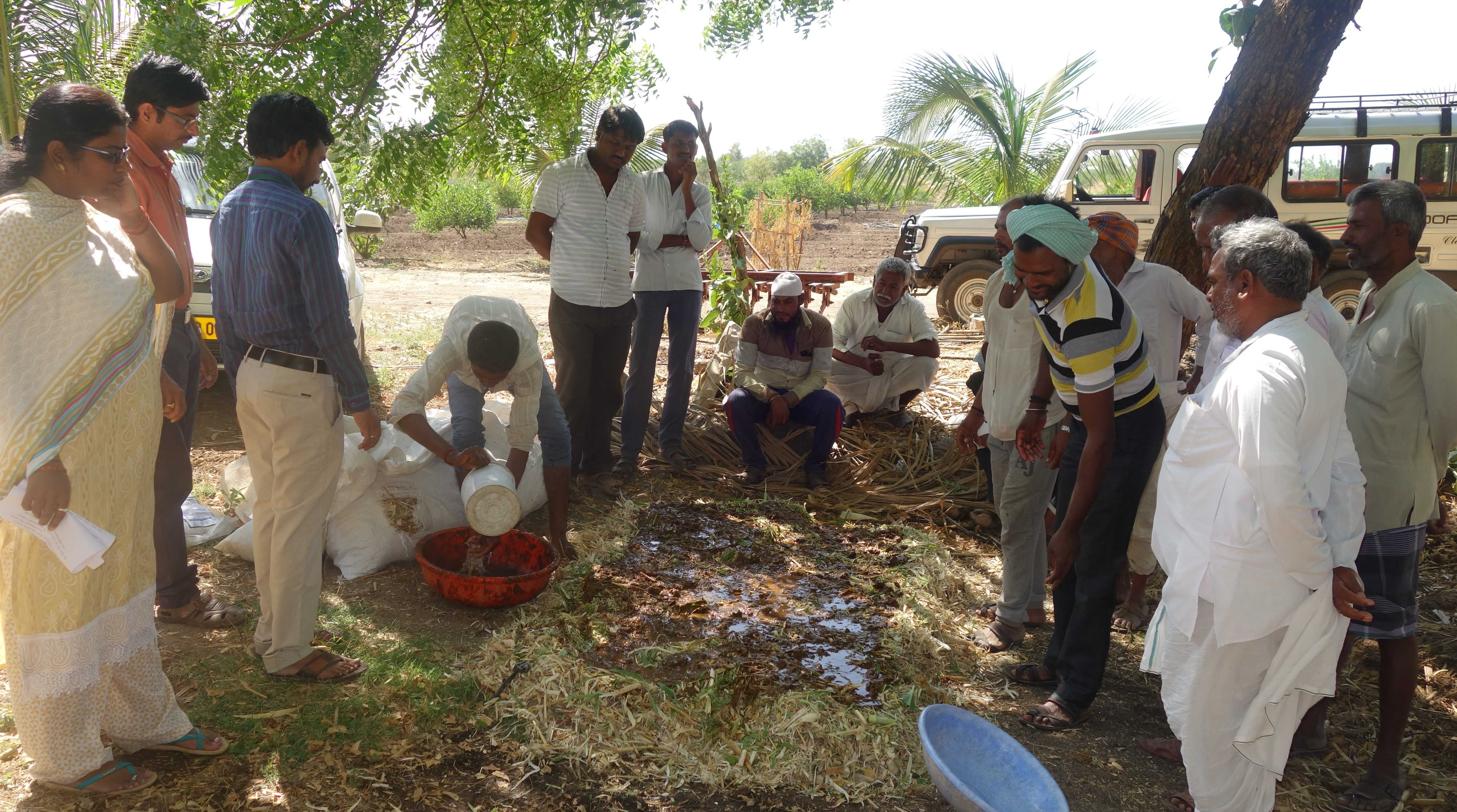 Snapshots of soil management practices deployed - PowerGrid-supported watershed in Kurnool (AP), Vijayapura (Karnataka) and Kalahandi (Odisha)